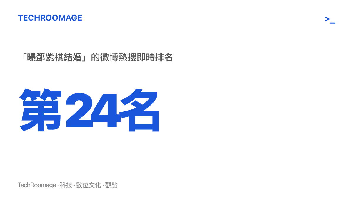 熱搜榜排名圖卡顯示「曝鄧紫棋結婚」六字詞條位於微博熱搜第24名，詞條本身未附任何消息來源
