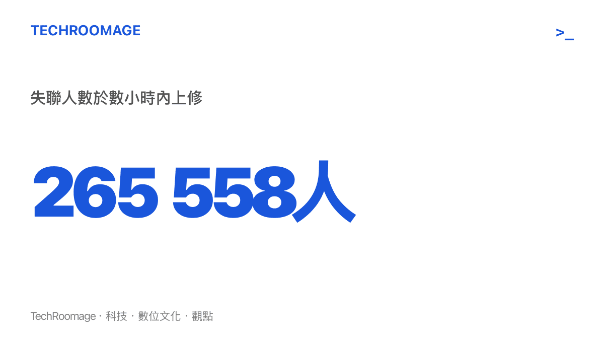 吉隆口岸土石流的失聯人數從初步核實的265人在數小時內上修至558人