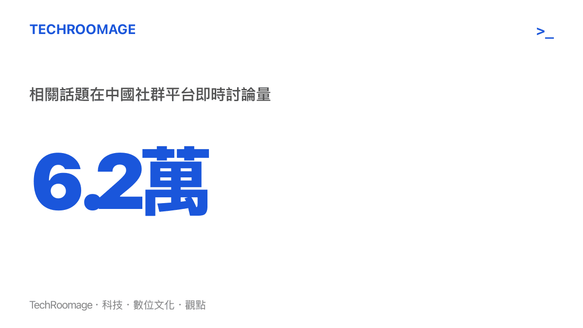 統計圖卡呈現此事件在中國百度貼吧即時討論量達到六點二萬的熱度規模