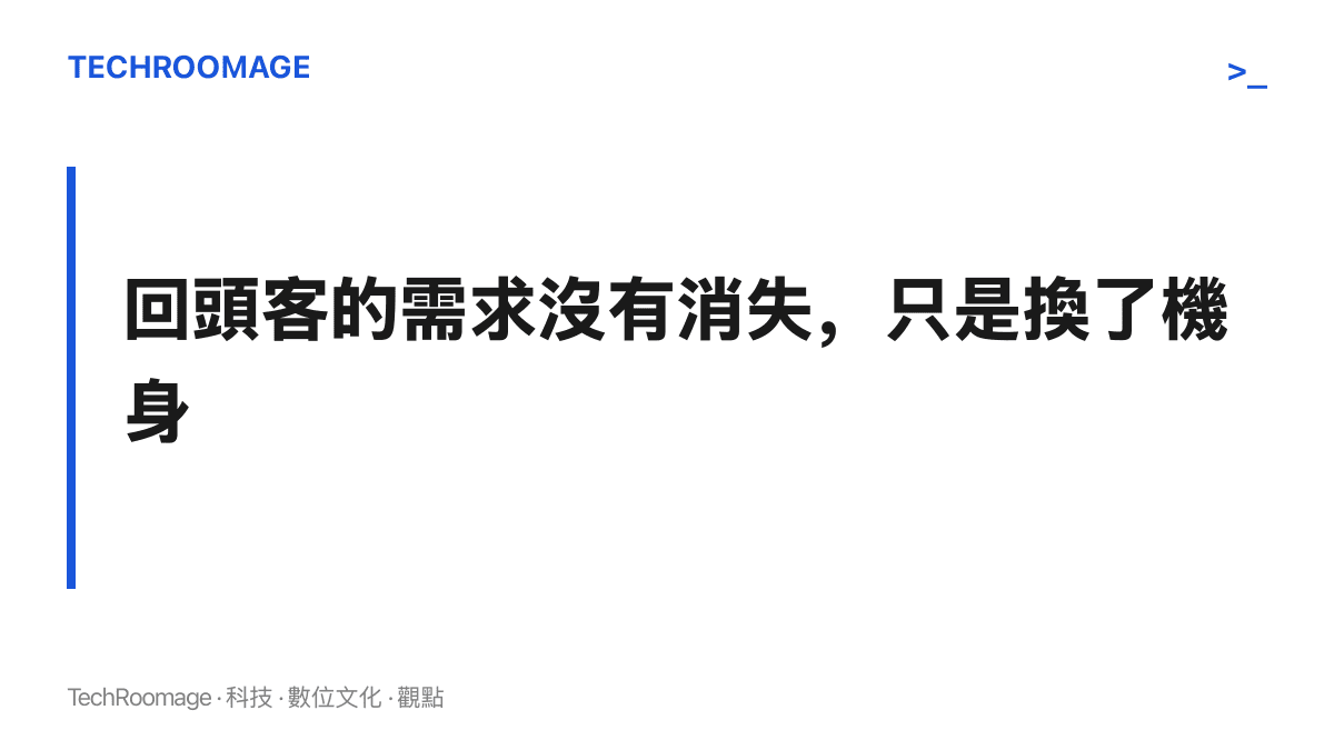 圖卡呈現本文主張：摺疊機回頭客對寬畫面的需求並未消失，只是移轉到寬機身的直板旗艦上