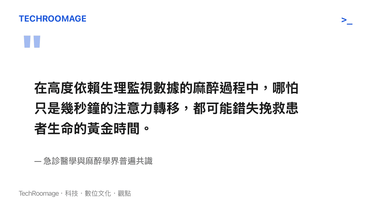 麻醉與急診醫學界對於麻醉過程必須保持絕對專注的共識聲明